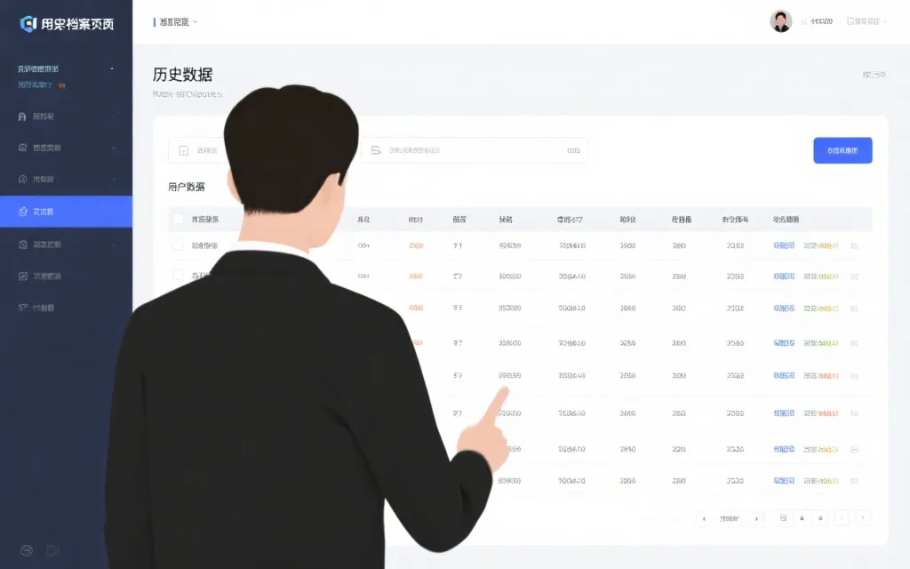 历史信息归档界面示意
